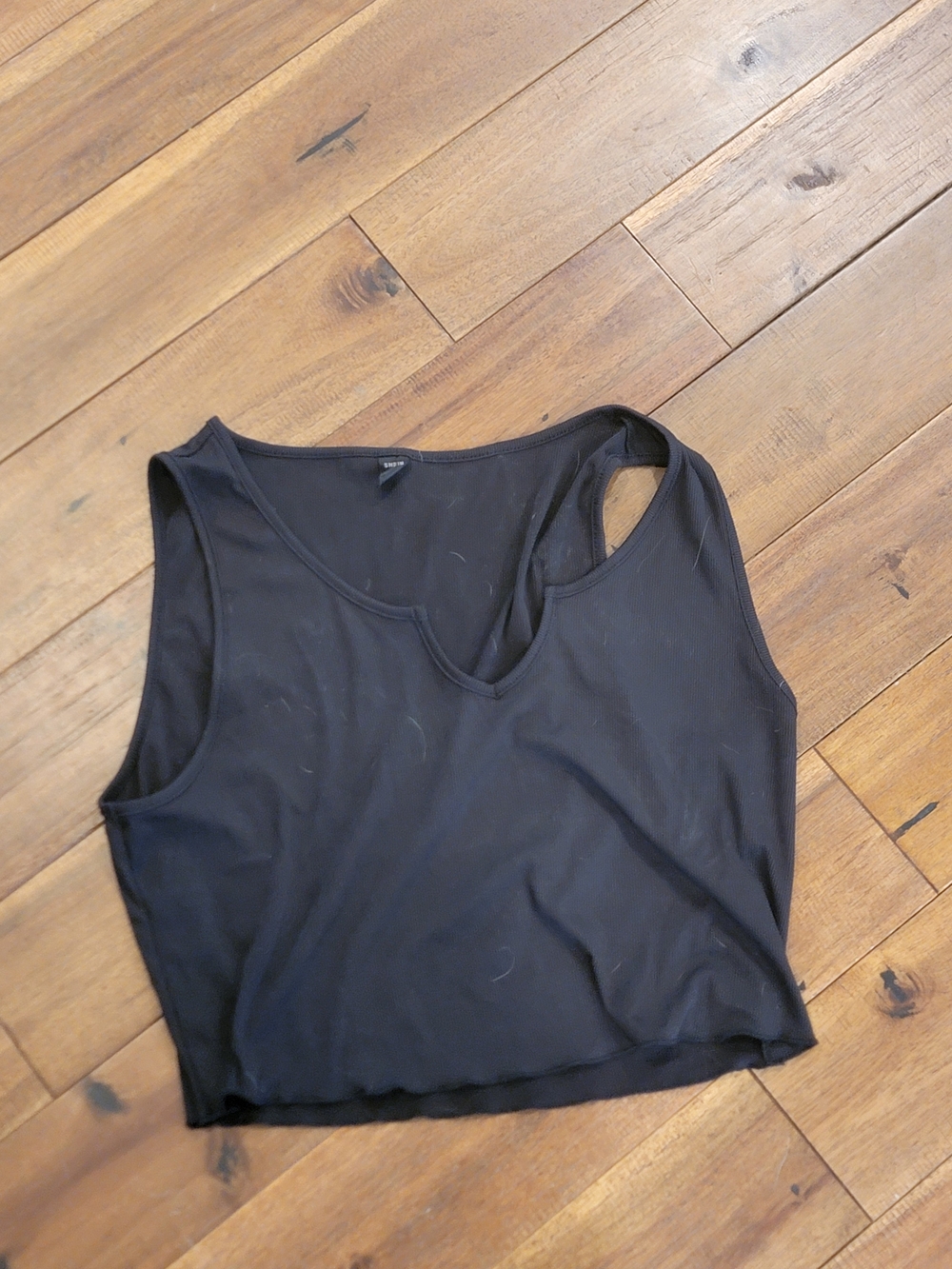 SHEIN black sleeveless cropped tank